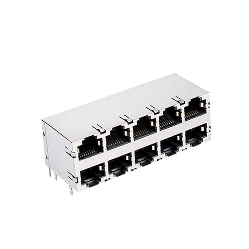 2X5屏蔽90度RJ45插座