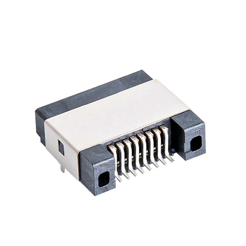 SMT薄半体RJ45连接器