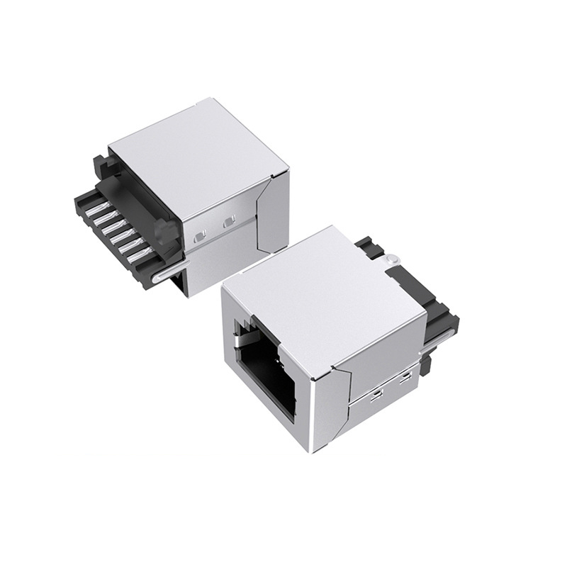 6P6C可焊线注塑成型RJ11电话线母