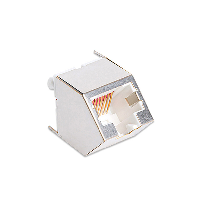 立式斜口45度RJ45网络连接器 8P