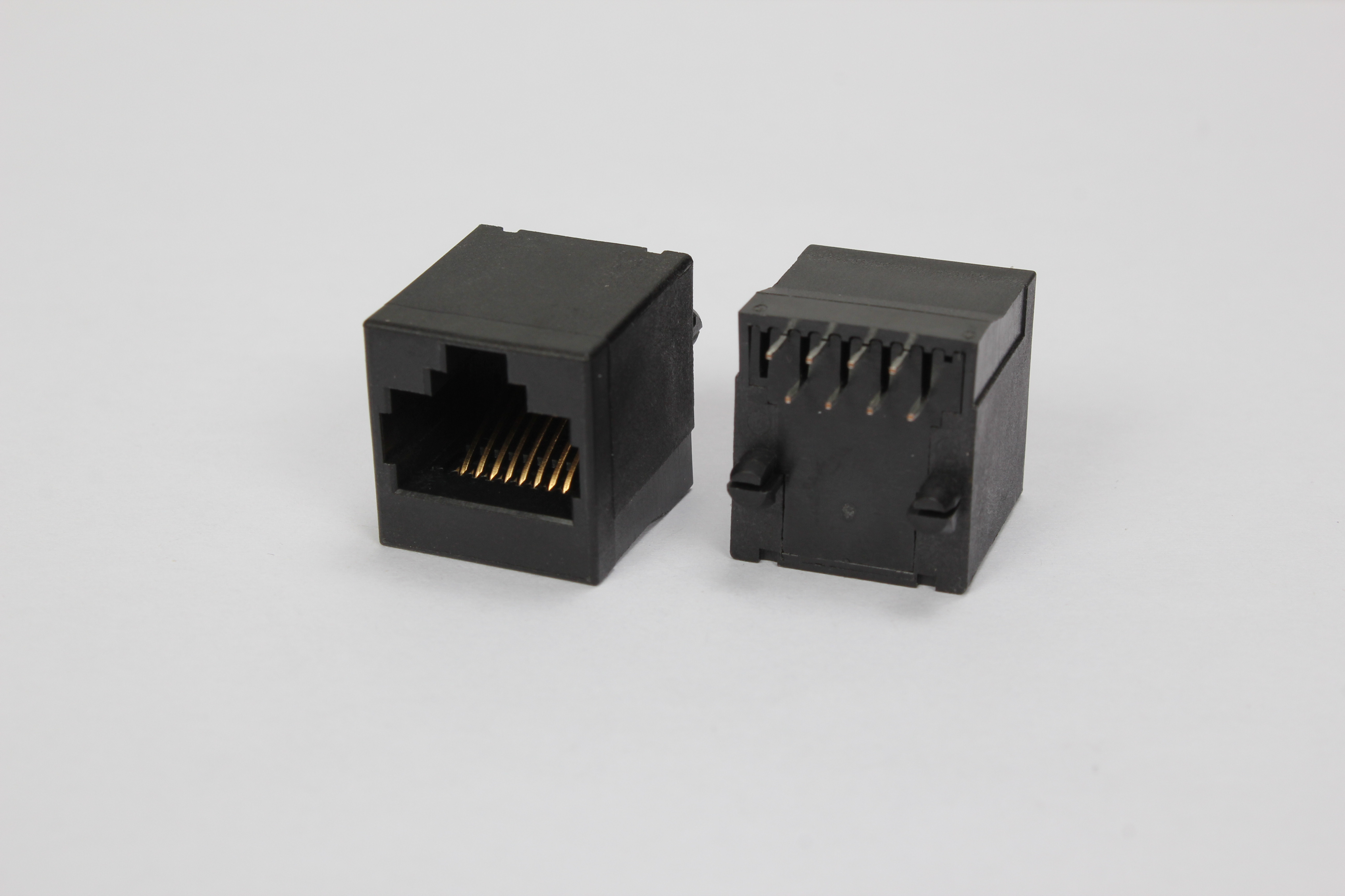 立式RJ45斜角网络连接器 8P8C 