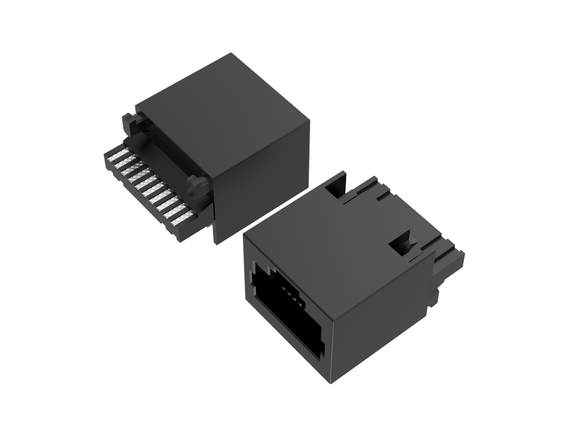 RJ48网络连接器10P10C焊线式母