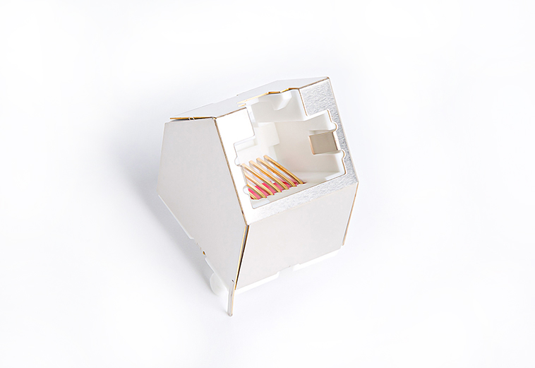 RJ45网络连接器 斜口45度8P8C