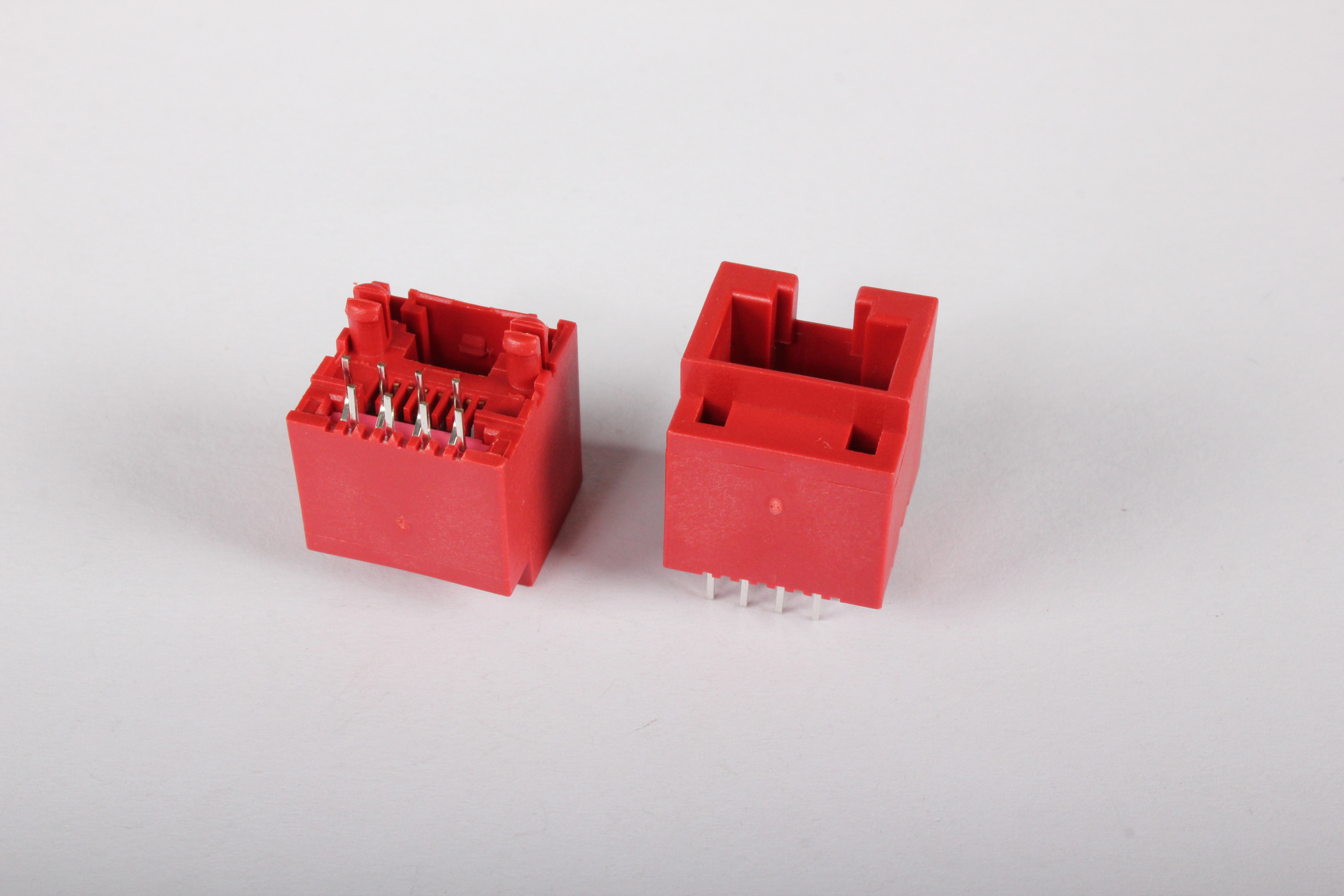 RJ45立式网络连接器8P8C 有台阶