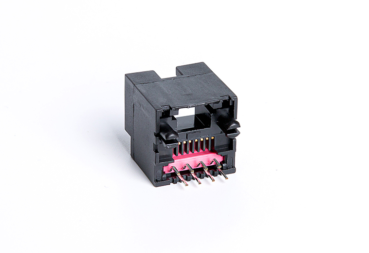 8P8C带台阶RJ45立式网线插座 直