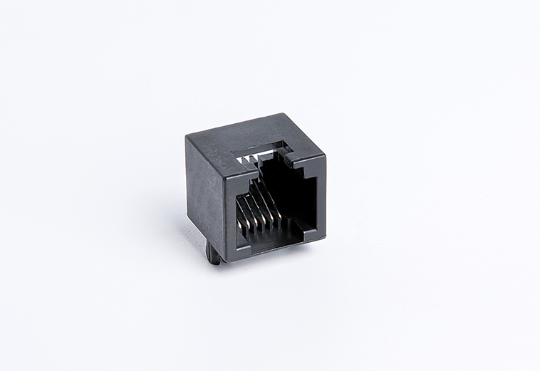 RJ11卧式6P6C顶部有缺口 90度